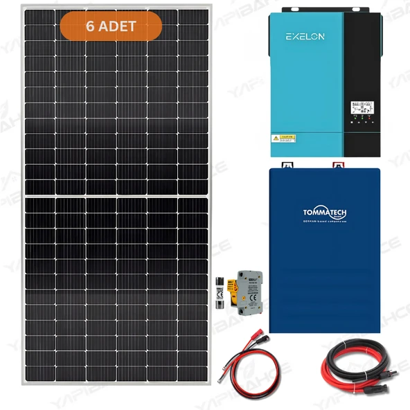 Yapı Solar 6.2 Kw Lityum Hazır Solar Enerji Paketi ürün görseli 1