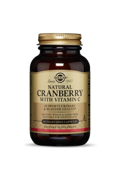 Solgar Cranberry C Vitamini 60 Kapsül ürün görseli 1