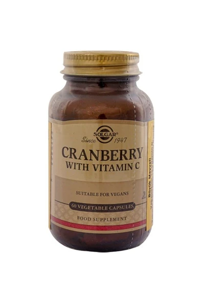 Solgar Cranberry Extract With Vitamin C60 Kapsül ürün görseli 1