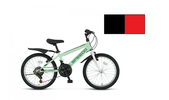 ÜMİT 2067 SPEEDO ERKEK ÇOCUK BİSİKLETİ MTB-V 20 JANT 18 VİTES SRN SİYAH KIRMIZI ürün görseli 1