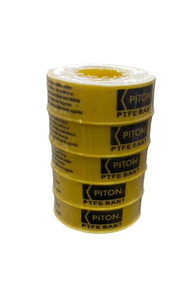 Teflon Bant 12 mm x 0,075 mm x 10 Metre (5 Adet) – Su Tesisatları İçin Sızdırmaz ve Dayanıklı ürün görseli 1