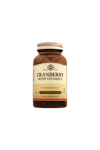 Solgar Cranberry Extract with Vitamin C60 Kapsül ürün görseli 1