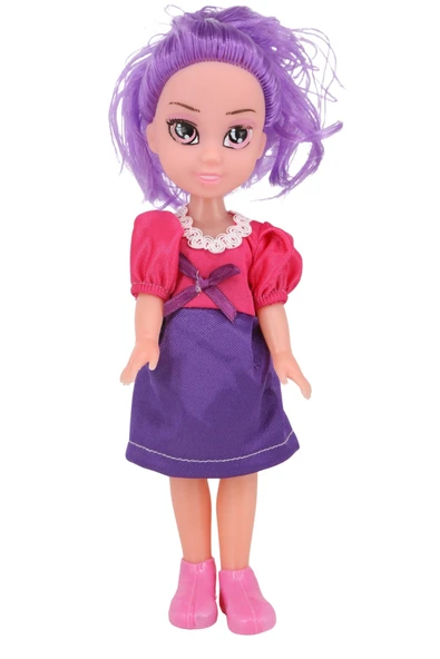 TOYX Eliza Moda Et Bebek  Renkli Saçlı Şık Tasarım Oyuncak Bebek (3+ Yaş) ürün görseli 1