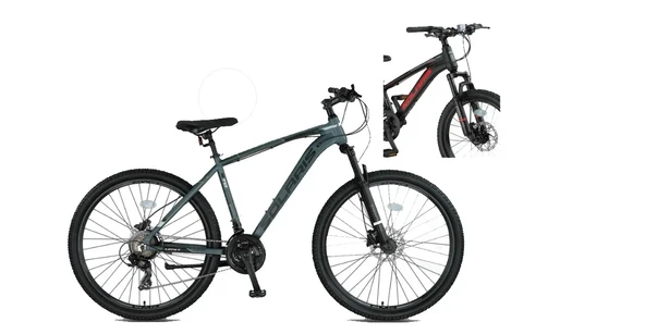 ÜMİT 2751 SOLARIS-M-MD ERKEK DAĞ BİSİKLETİ 460H 27.5 JANT 21 VİTES BLACK RED ürün görseli 1