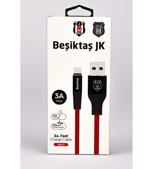 Beşiktaş Lisanslı TYPE-C Kablo ve Şarj Başlığı - Resim 5