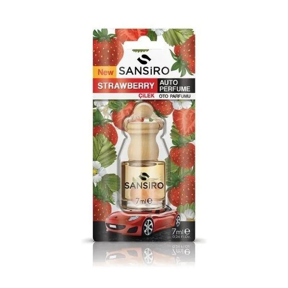 Sansiro Çilek Strawberry Oto Kokusu Araç Parfümü 7ml ürün görseli 1