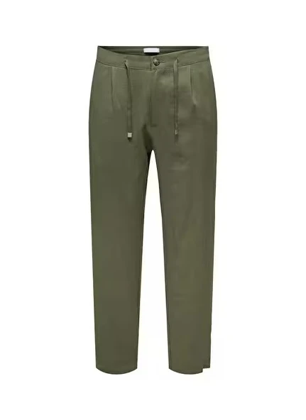 Only & Sons   ONSWAKE LOOSE TAPERED 0329 PANT FRML Erkek Yeşil Pantolon - 22037262 ürün görseli 1