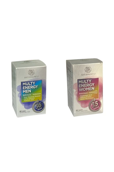 Multy Energy Women Men Takviye Edici Gıda 30 Tablet ürün görseli 1