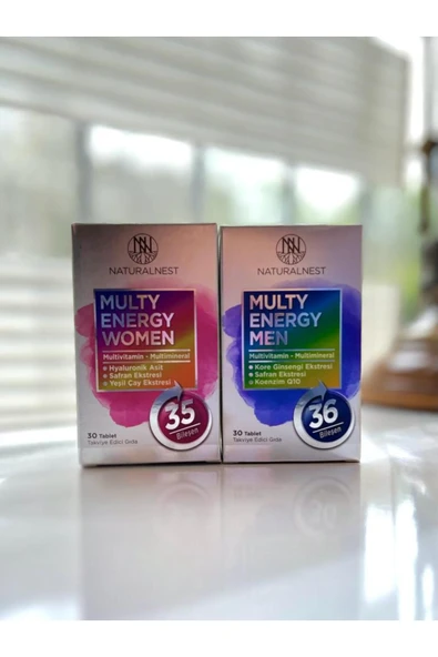 Multy Energy 30 Tablet Man + Women 2'li ürün görseli 1
