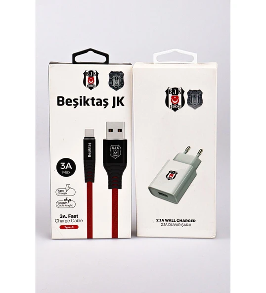 Beşiktaş Lisanslı TYPE-C Kablo ve Şarj Başlığı - Resim 2
