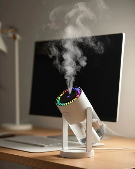 Yıldızlı Projektör Hava Nemlendirici Ultrasonik Buhar Ve Rgb Işık ürün görseli 1