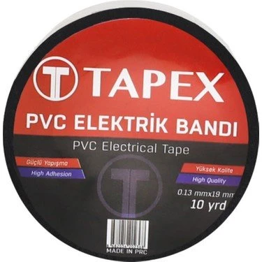 TAPEX ELEKTRİK SİYAH 10 ADET ürün görseli 1