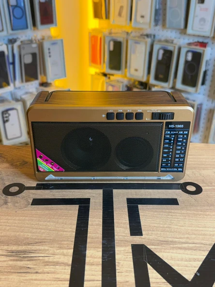 Nostaljik Tasarım Fenerli Şarjlı Radyo Bluetooth Hoparlör USB TF Kart Girişli ürün görseli 1