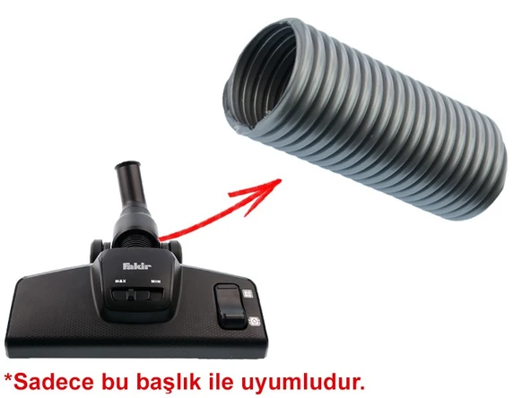 srfn ticaret  Karaca Vantuz 4 Uyumlu Süpürge Emici Başlık Ara Hortum - 2 Adet ürün görseli 1