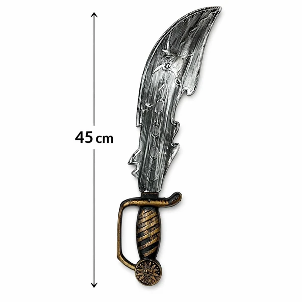 Eskitme Detaylı Plastik Korsan Kılıcı 45 Cm mirSM0010K-SMRG003 ürün görseli 1