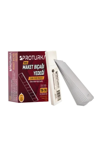 18mm. Maket Bıçağı Yedeği 100 Adet (10 Paket) ürün görseli 1