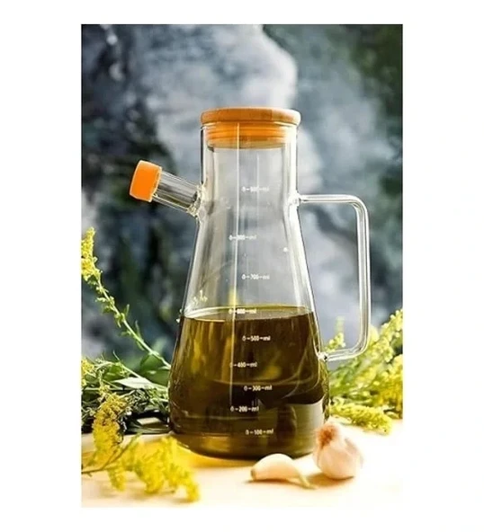 Borosilikat Cam 900 ml. Yağdanlık - Resim 5