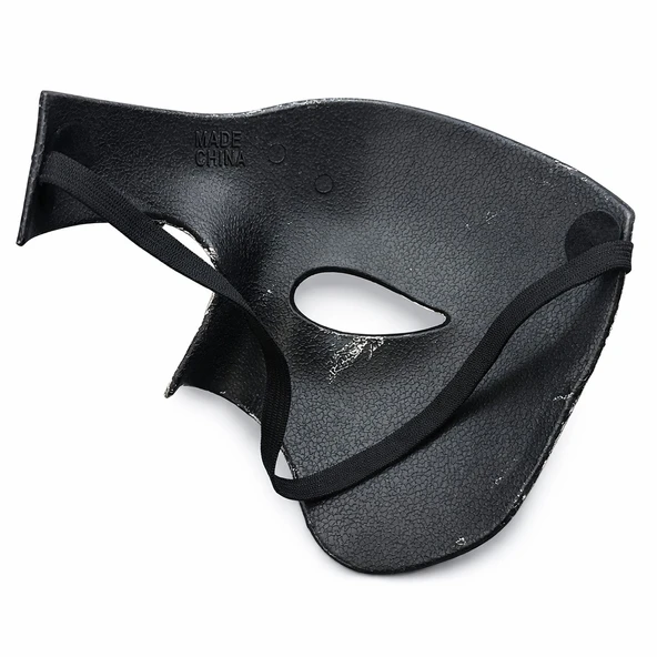 Siyah Yarım Erkek Maske – Phantom Parti  Balo Maskesi mirSM0010K-SMRG040 ürün görseli 1
