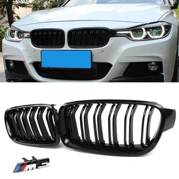HdmTuning Bmw F30-35 M3 Ön Panjur Izgara Böbrek Piano Black 2012-2018 Arası ürün görseli 1