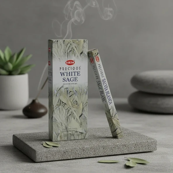 Hem Precious White Sage Aromalı Çubuk Tütsü - Resim 2