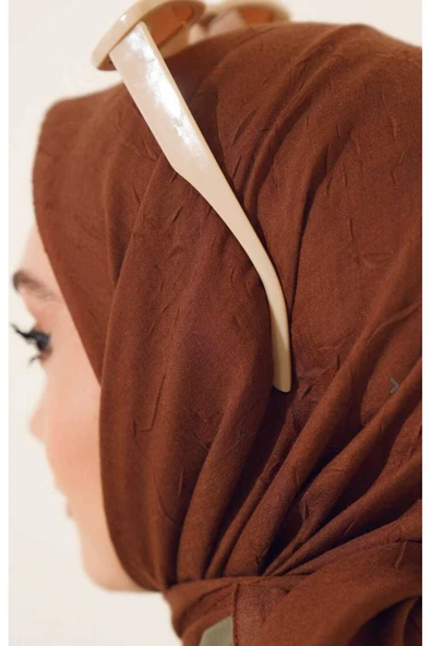 Bambu Kraş Eşarp (Tesettür Giyim, Hafif, Rahat, Şık, Yüksek Kalite, Hijab, Scarf, Shawl) ürün görseli 1