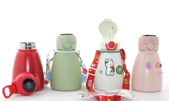 Dijital Göstergeli Çift Katmanlı Termos Suluk 500 Ml ürün görseli 1