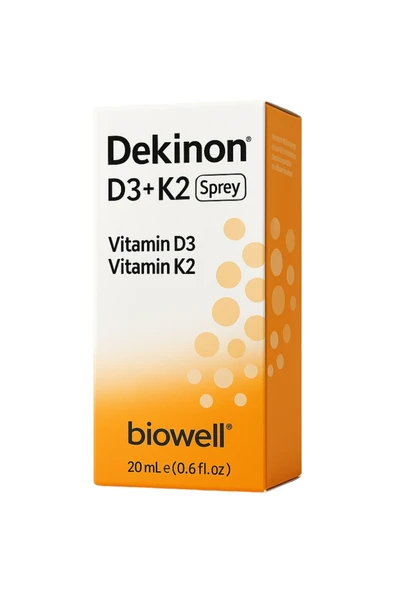 Biowell Dekinon D3K2 Sprey 20 ml x 2 Adet - Resim 3