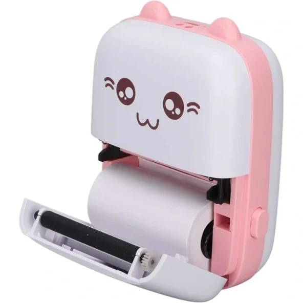 Sevimli Mini Taşınabilir Yazıcı Printer - Resim 5