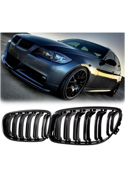 Bmw e90 M3 Lci Ön Panjur Izgara Böbrek Piano Black 2009-2012 Arası ürün görseli 1