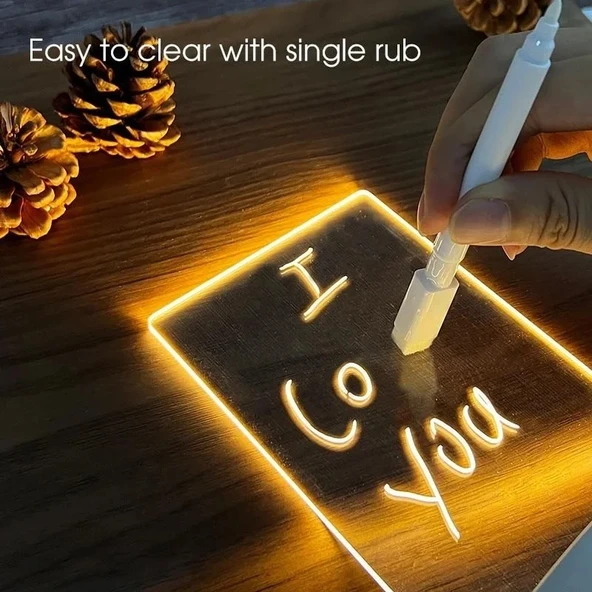 Led Çizim Tableti Gece Lambası - Resim 5