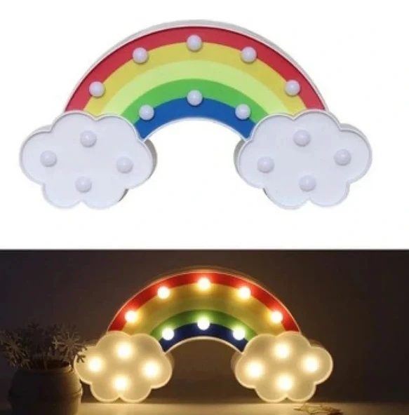 Led Işıklı Gökkuşağı Gece Lambası ürün görseli 1