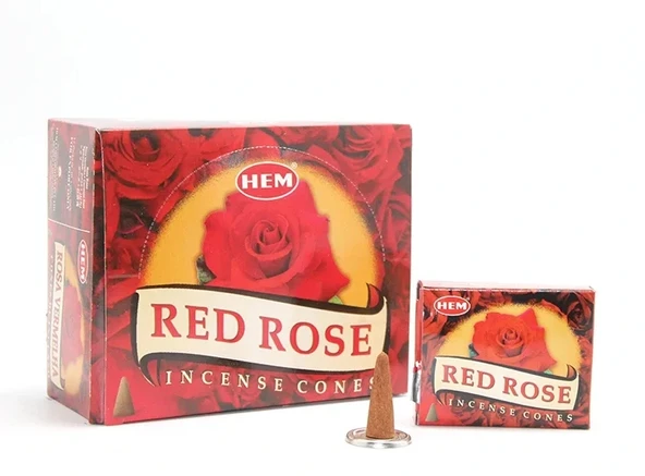 Red Rose Aromalı Konik Tütsü ürün görseli 1