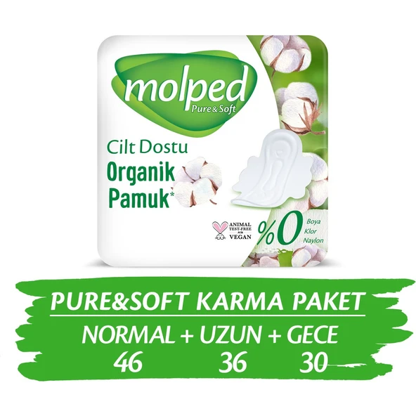 Molped 3LUSET Pure&Soft Mega Karma Paket 112 Adet - Resim 10