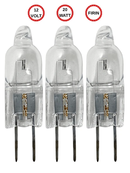 (3 Adet) Ledvance 12Volt 20W Sarı Işık G4 Duylu Fırın Ampulü ürün görseli 1