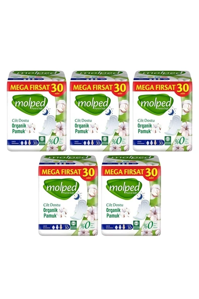 Molped Gece Pure Soft Mega Fırsat Gece Ultra 30'lu 5 Paket ürün görseli 1