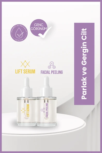 Yaşlanma Karşıtı İkili Set - Lift Serum ve Kırmızı Peeling Serum Canlandırıcı Bakım ürün görseli 1