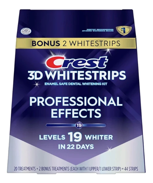 Crest Level 19 3D Whitestrips Diş Beyazlatma Şeritleri ürün görseli 1