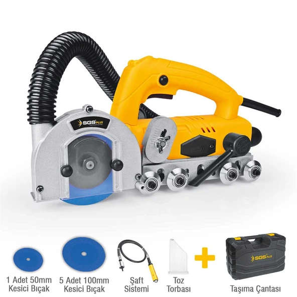 SGS DERZ TEMİZLEME VE KESME MAKİNESİ 1200 WATT ürün görseli 1