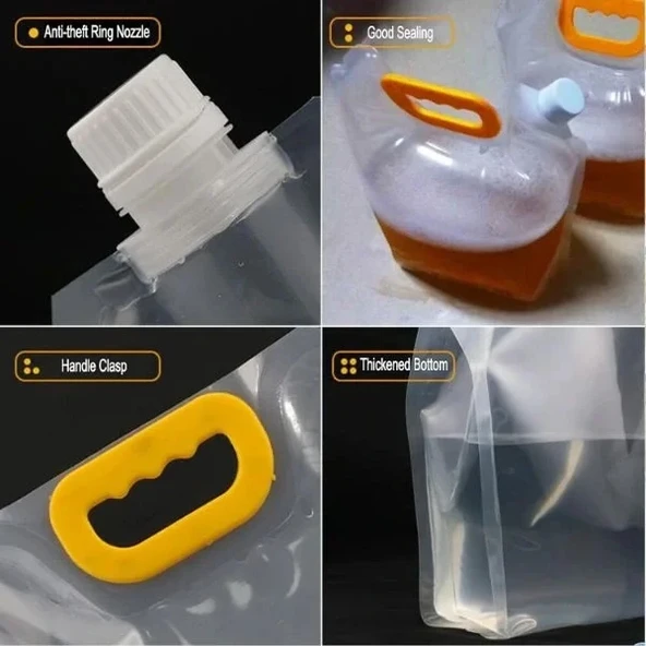 Dayanıklı Plastik İçecek Çantası 2 Litre - Resim 2