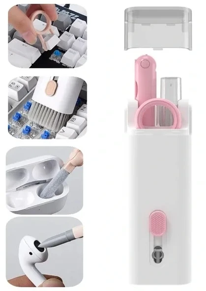 ÇOK FONKSIYONLU 7 IN 1 AIRPODS KLAVYE EKRAN KULAKLIK TEMIZLEME KITI ürün görseli 1