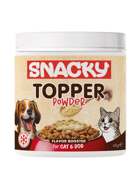 SNCKY Freeze Dried Chicken Floss Toppers Powder - Köpek ve Kedi İçin Tavuklu Ek Besin 60 Gr ürün görseli 1