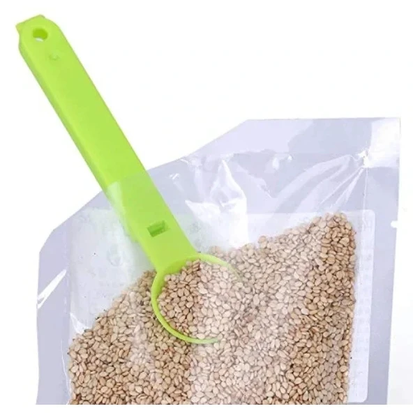 Ölçme Kaşıklı Poşet Klipsi 3'lü Paket - Resim 5