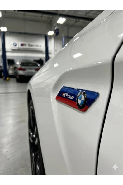 Damla Sticker BMW M Power Tasarım Çamurluk Logosu - Çamurluk Logosu BMW M Power Uyumlu ürün görseli 1
