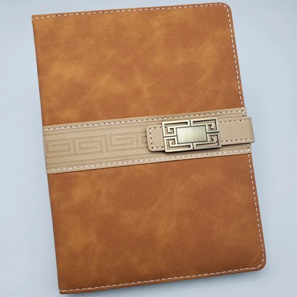 Tarihsiz Ajanda Defter Taba Rengi - Resim 2