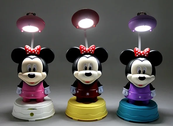 Mickey Mouse Masa Üstü Lamba USB Şarjlı Model 1 ürün görseli 1