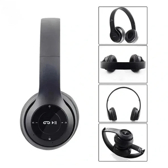 P47 Bluetooth Kablosuz Kulaküstü Kulaklık - Resim 5