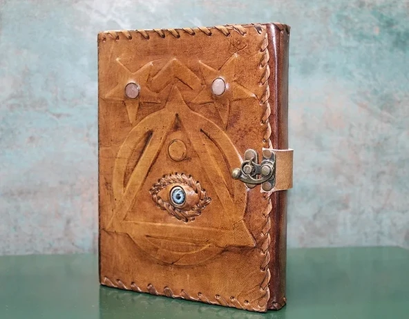 Taşlı Deri Defter Model 4 ürün görseli 1