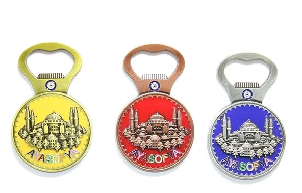 Yöresel Ayasofya Magnet Ve Açacak Yuvarlak Tasarım ürün görseli 1