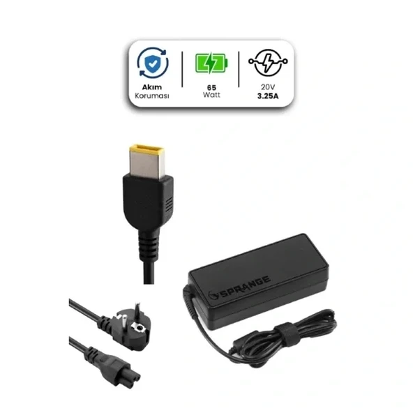 20V 3.25A USB Pin 65 Watt For LENOVO Laptop Adaptör ürün görseli 1