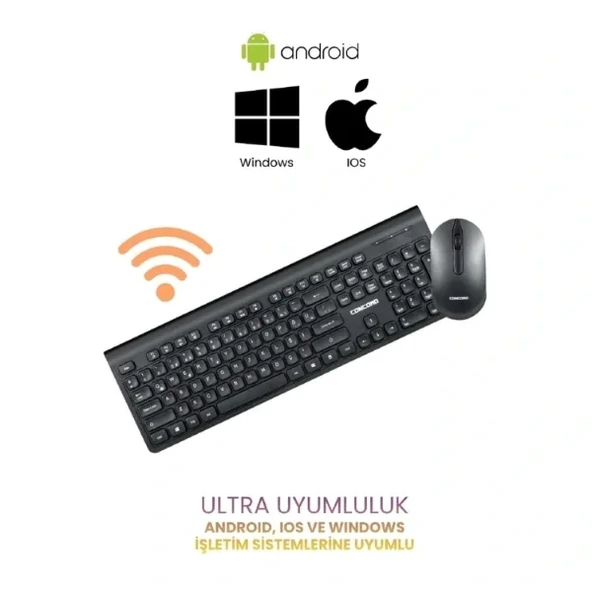 Multimedya Q Klavye Ve Mouse Seti - Resim 2